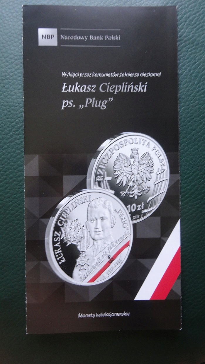 Folder 10 zł 2019,ŁUKASZ CIEPLIŃSKI 