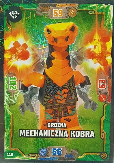 Lego Ninjago Karta Odblaskowa Seria 7 nr 118