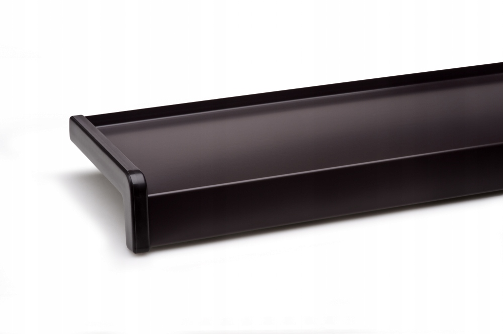 Venkovní Ocelový Parapet Tmavě Hnědý Ral 8019 Profil Standard 190x40 cm