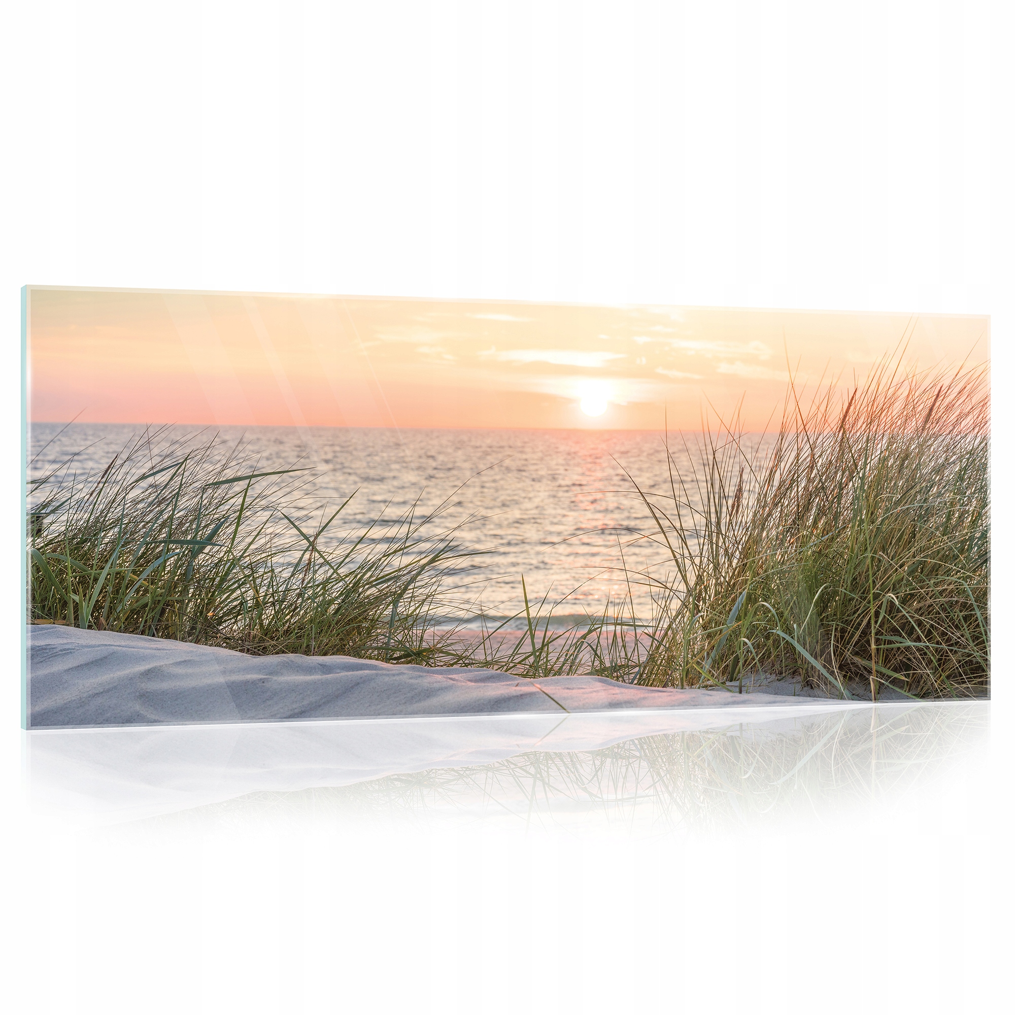 Skleněný obraz na skle Pláž Moře Duny 125x50