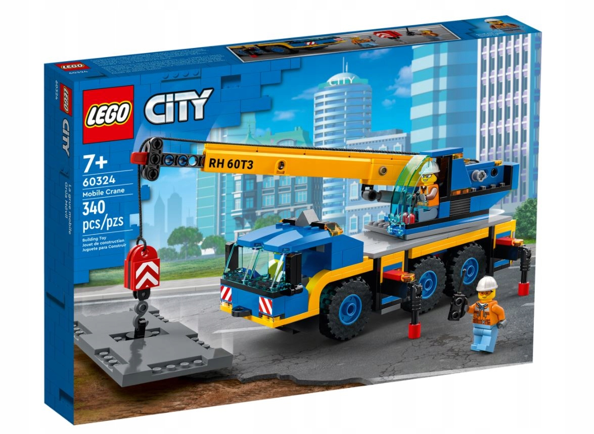 LEGO CITY 60324 ŻURAW SAMOCHODOWY 7+ NOWY