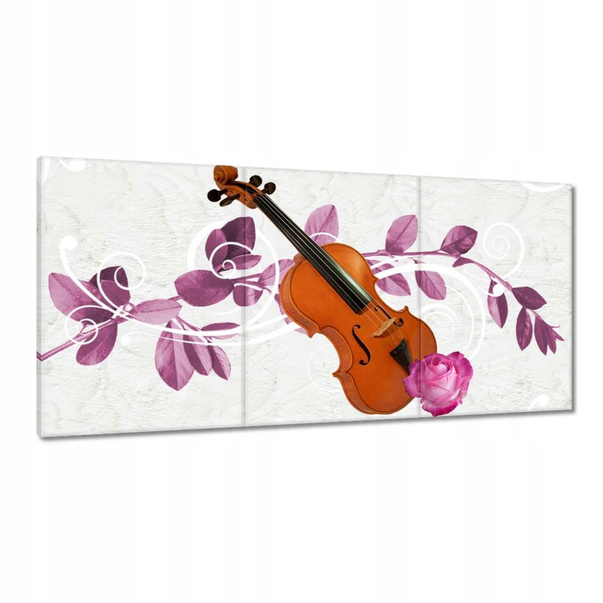 Obrazy 180x90 Husle Hudba Kvety