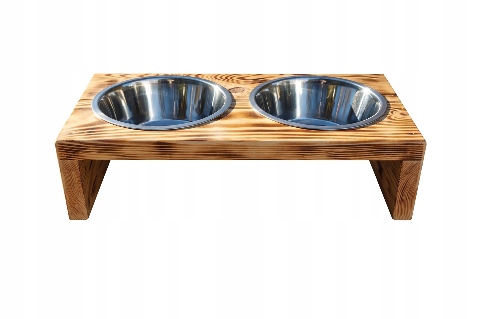 Stojan na misky pro psa 2 x 900 ml dřevěný! Misky Bonus eko_wood