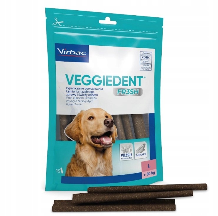 Virbac Veggiedent Fresh Kousátko L (>30 kg) 15kusů