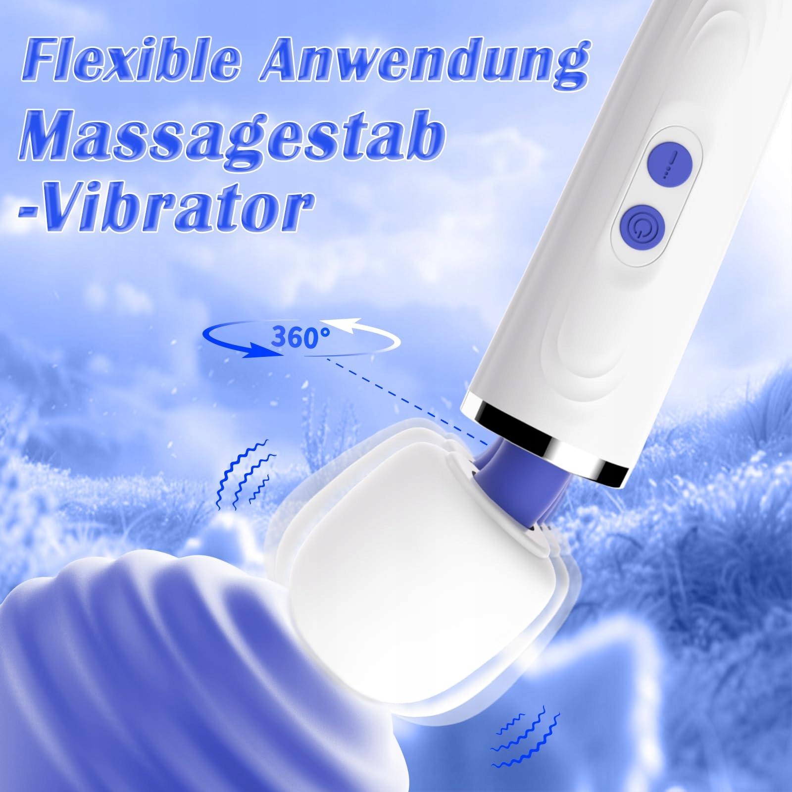 VIBRATOR Massagestab Z Masturbatorem Dla Mężczyzn I Par 9 Trybów Dla Kobiet — miniatura 3