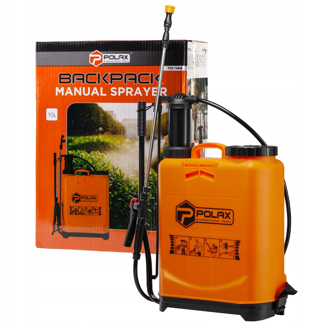 Ruční tlakový zahradní postřikovač 16 l Polax