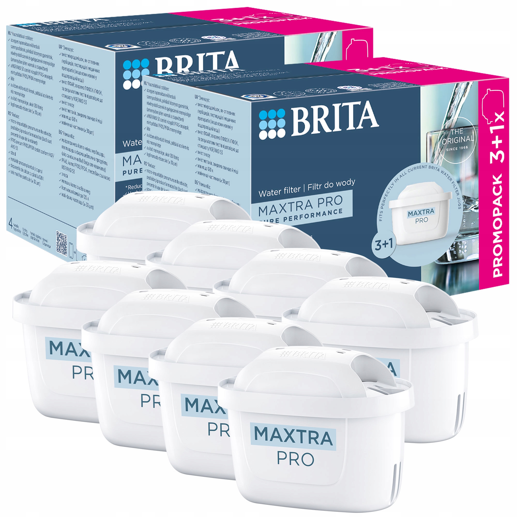 Filtr Brita Maxtra Pro Pure Performance pro filtrační konvice Brita 8x
