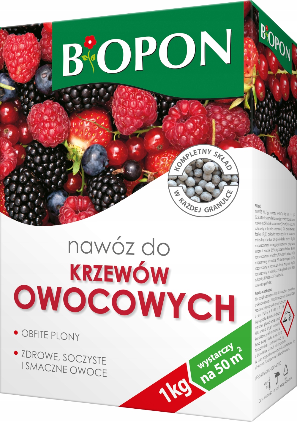 

Biopon Nawóz do krzewów owocowych granulat 1kg