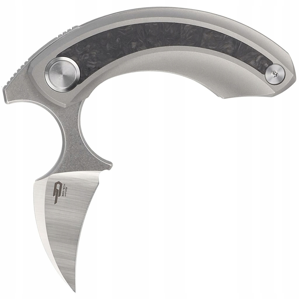 Zavírací Nůž Bestech Knives Strelit saténová/šedá titanově černá mramorová
