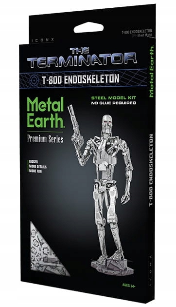 Metal Earth Terminator T-800 model metalowy 3D Liczba elementów 225