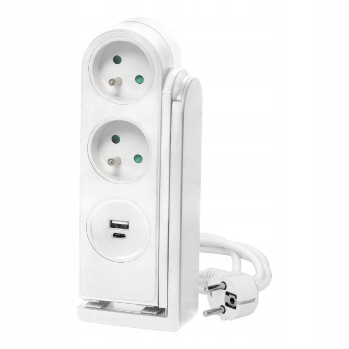 Przedłużacz biurkowy 2 gniazda plus USB ORNO (5908254824821) • Cena ...