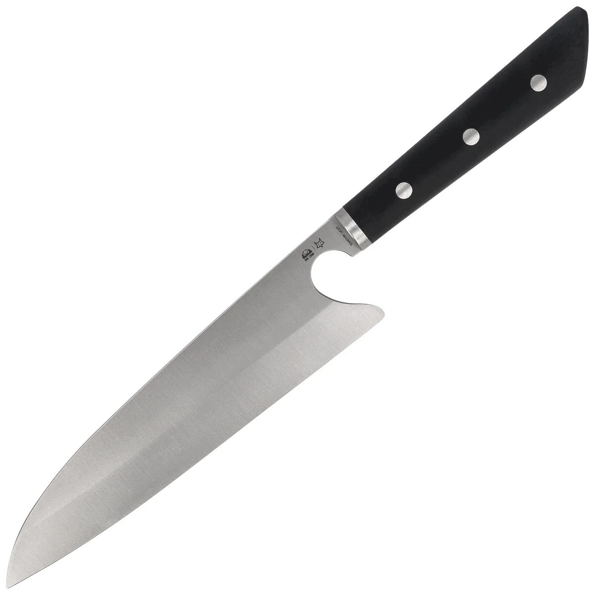 Kuchynský nôž Due Cigni PratiKO 3 Gyuto Black G10, Satin (2C 3002)