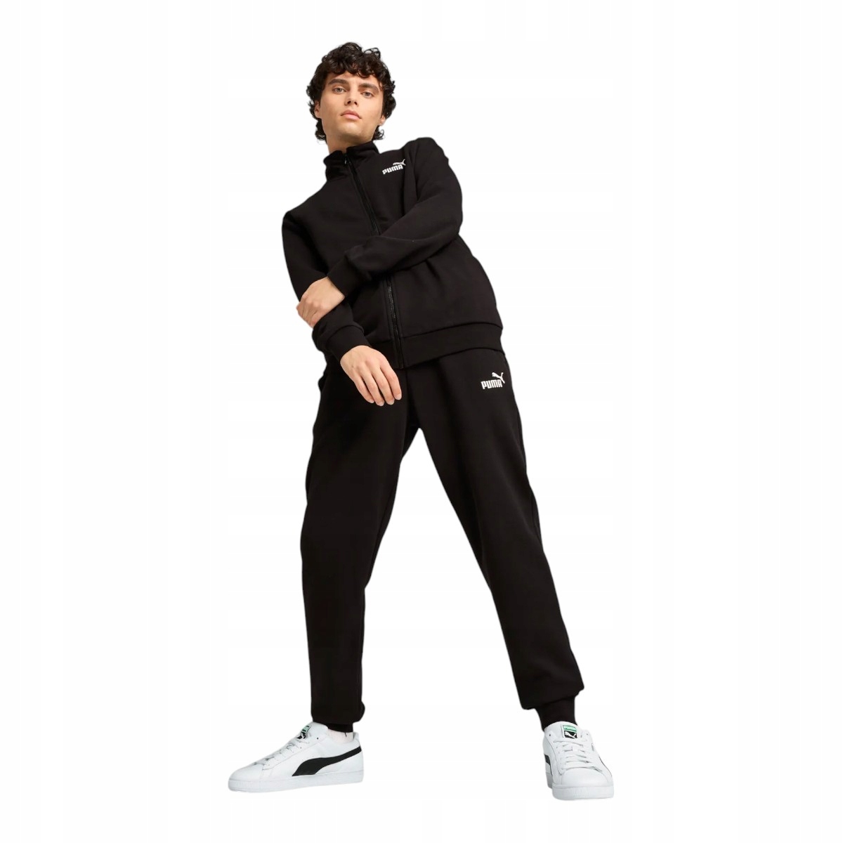 Puma Pánský Teplákovka Kompletní Ess Sweat Suit Černý vel. S