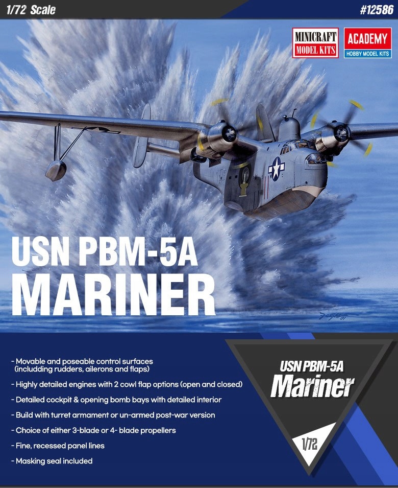 Academy 12586 Usn PBM-5A Mariner 1:72