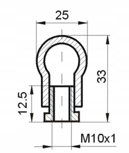 Wieszak stalowy OKRĄGŁY mały do żyrandola lampy x3 Kod producenta 2743