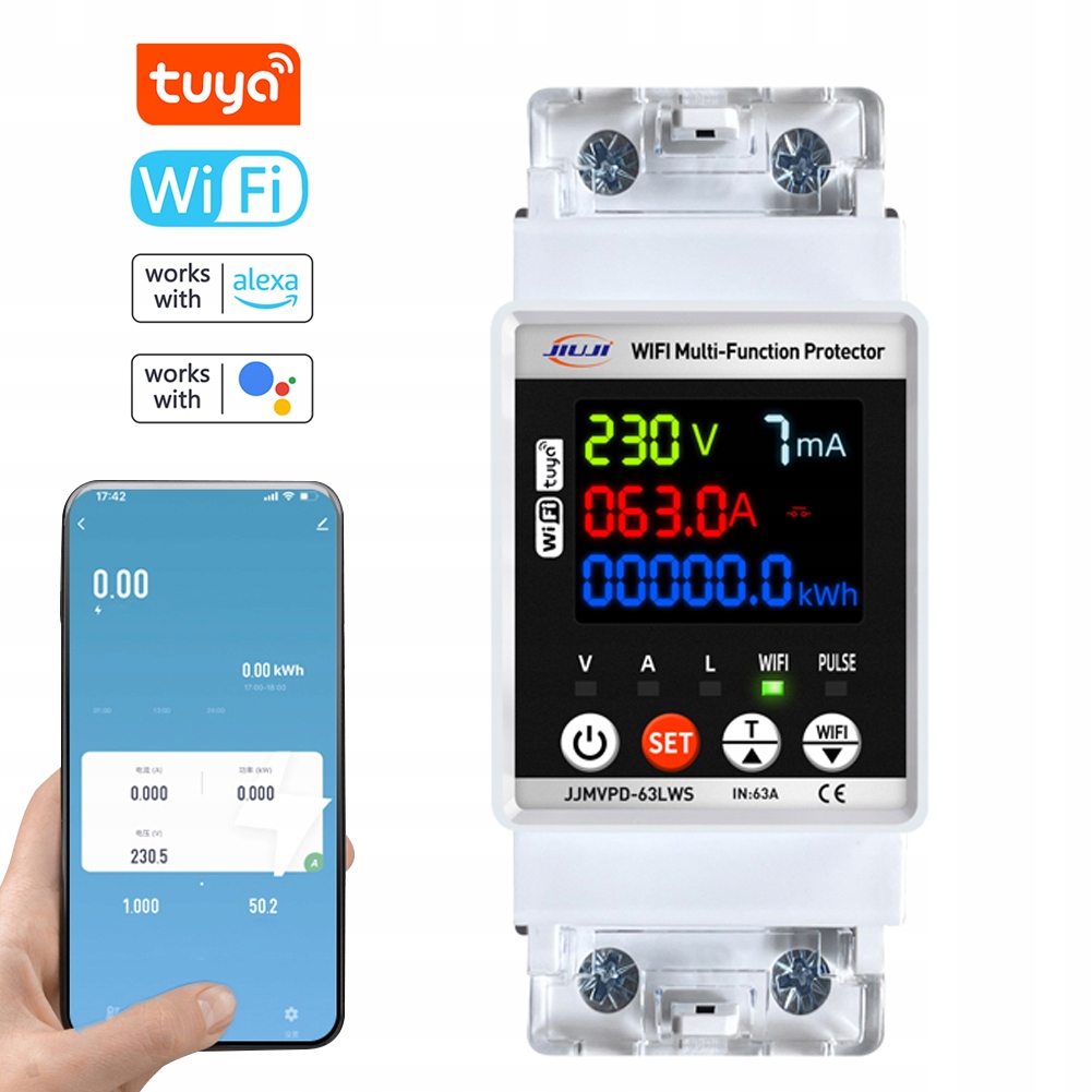 Chytrý Elektroměr Tuya WiFi
