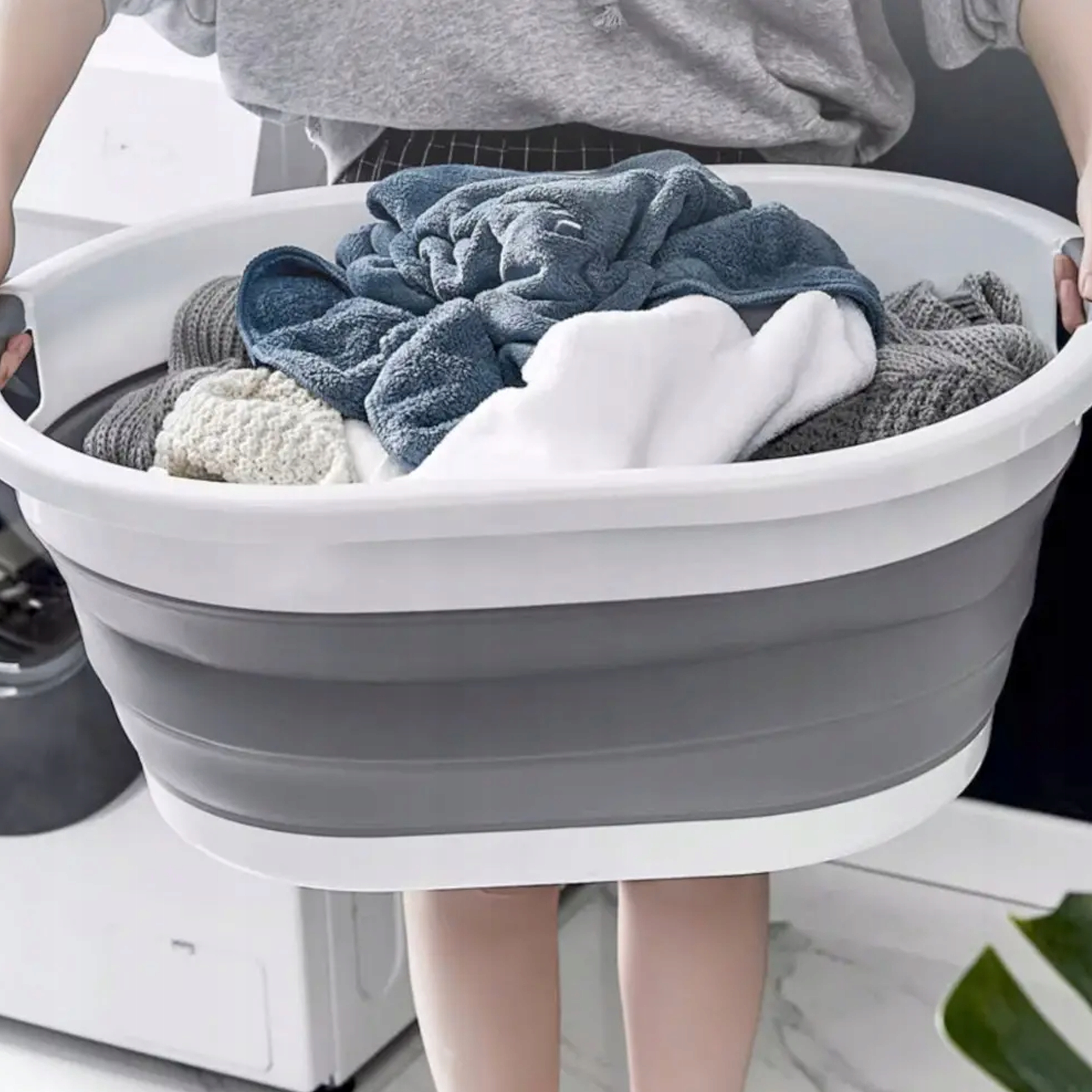 MISKA SILIKONOWA SKŁADANA WANIENKA DLA DZIECKA KOSZ NA PRANIE 25 L DUŻA XXL Marka Ruhhy