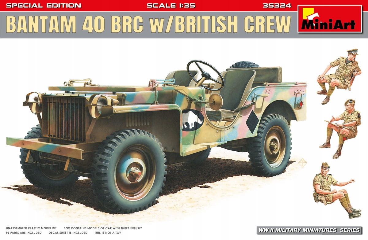 Bantam 40 Brc W/British Crew. Speciální edice 1:35 MiniArt 35324