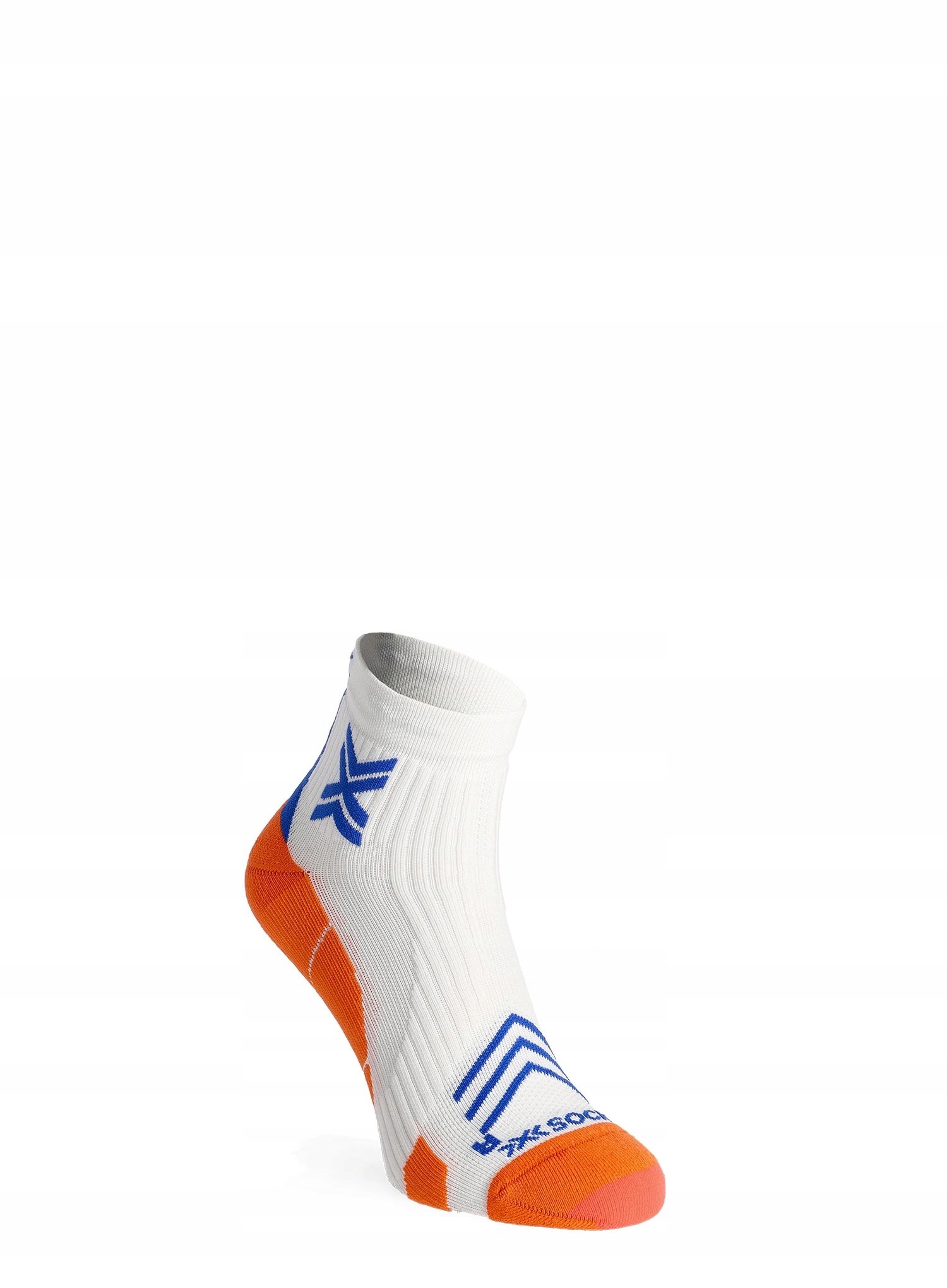 Skarpety biegowe X-Socks Run Expert Ankle white/orange/twyce blue 42-44