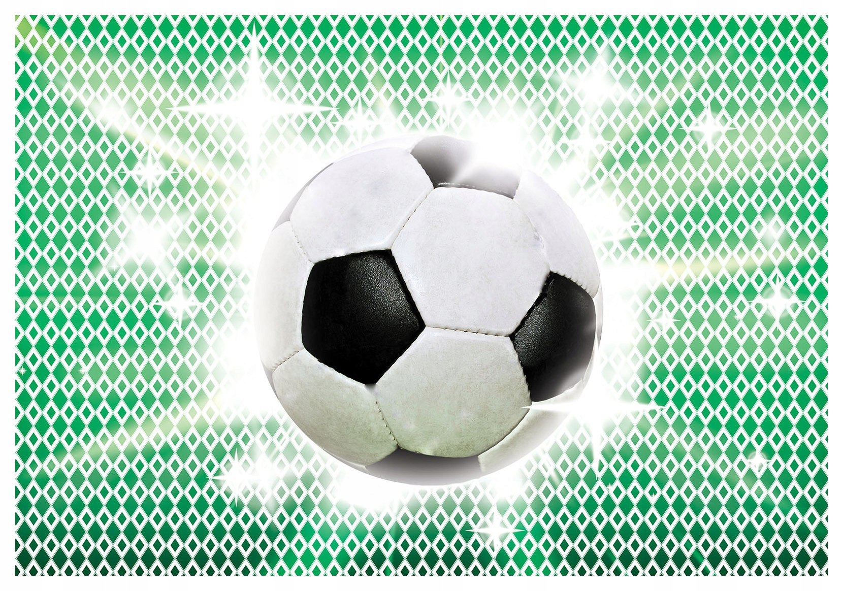 Fototapeta Fotbal Romb a jiskry vášně, sportovní styl 416x254 lepidlo