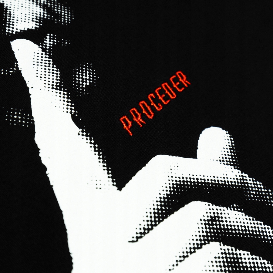 CHADA Proceder Koszulka T-shirt HUSH Czarna / XXL Rozmiar XXL