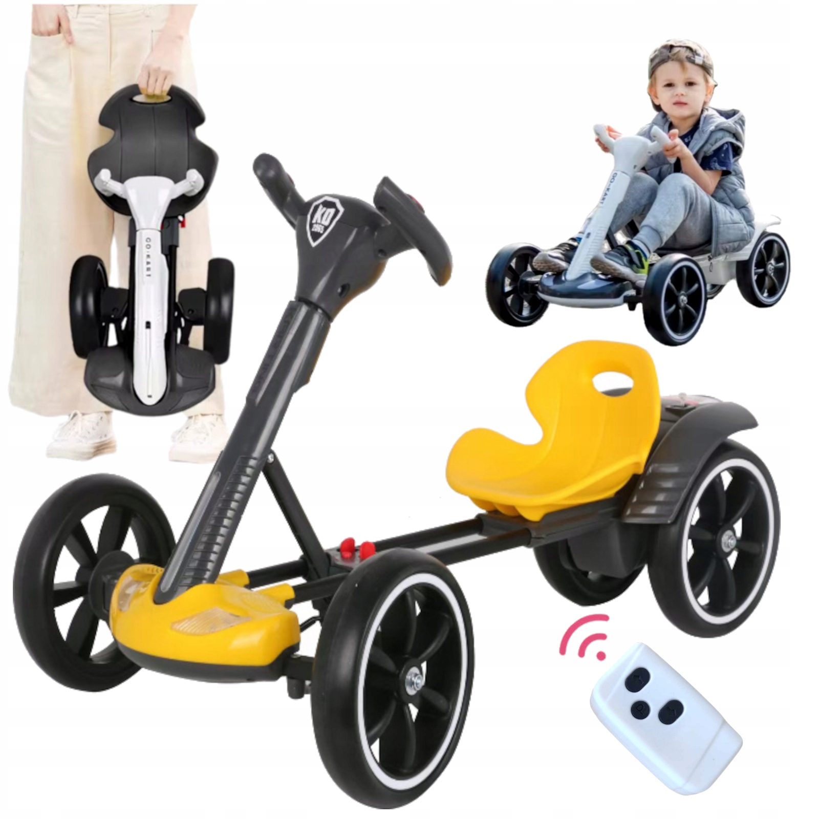 Gokart Elektryczny jeździk auto na akumulator dla dzieci Sterowanie Pilot