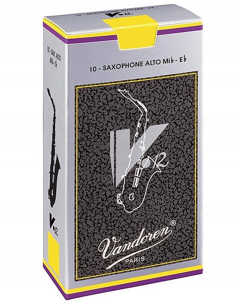 Plátky pro alt saxofon s tvrdostí č. 2.5 V12 Vandoren 10 ks