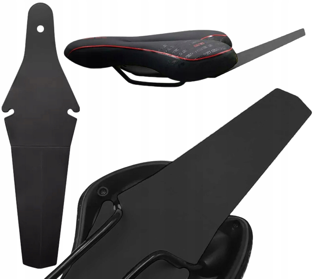 

Błotnik rowerowy tylny mini pod siodełko czarny