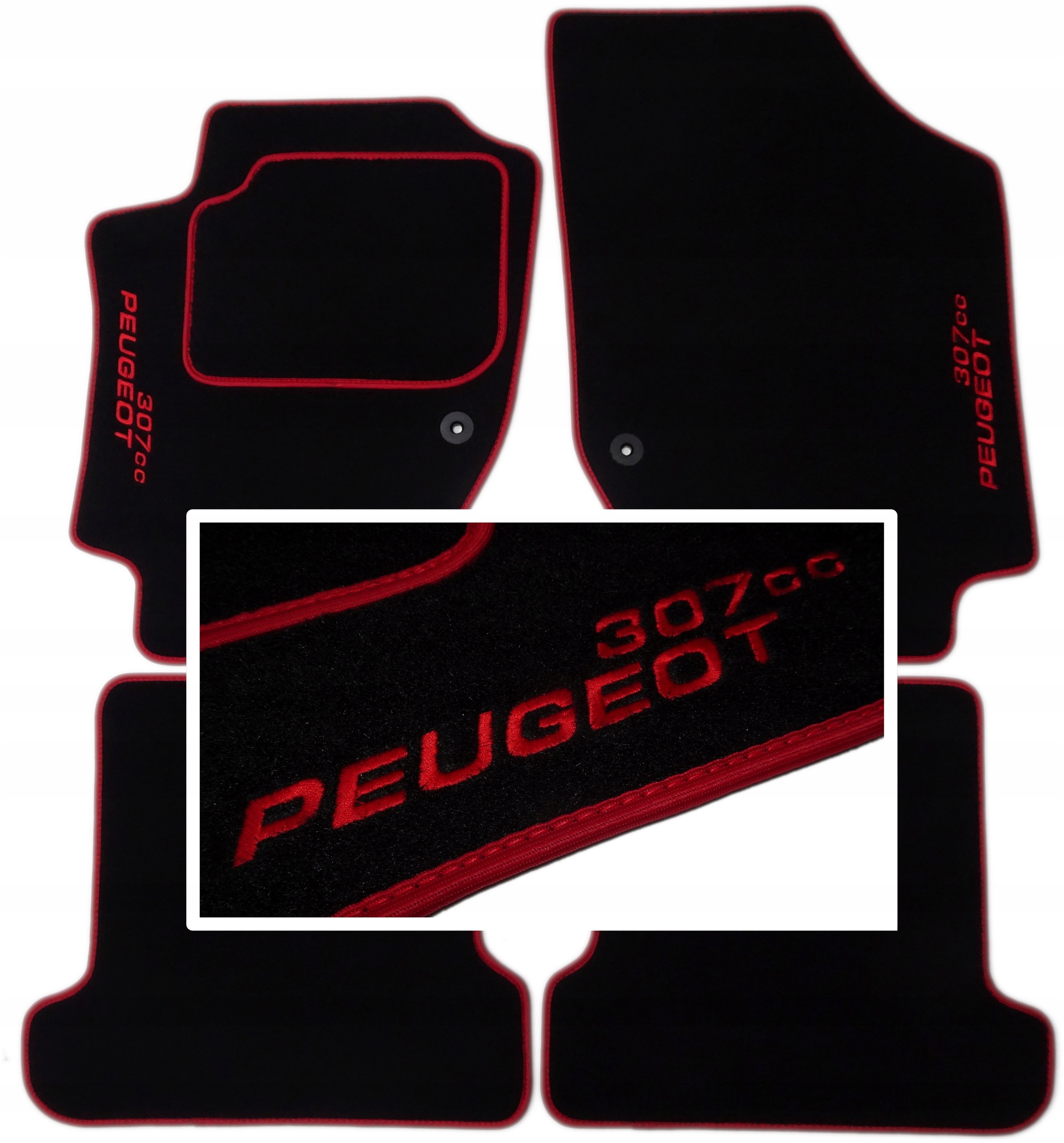 

Peugeot 307CC 03-09r. Dywaniki Classic Haft CH2