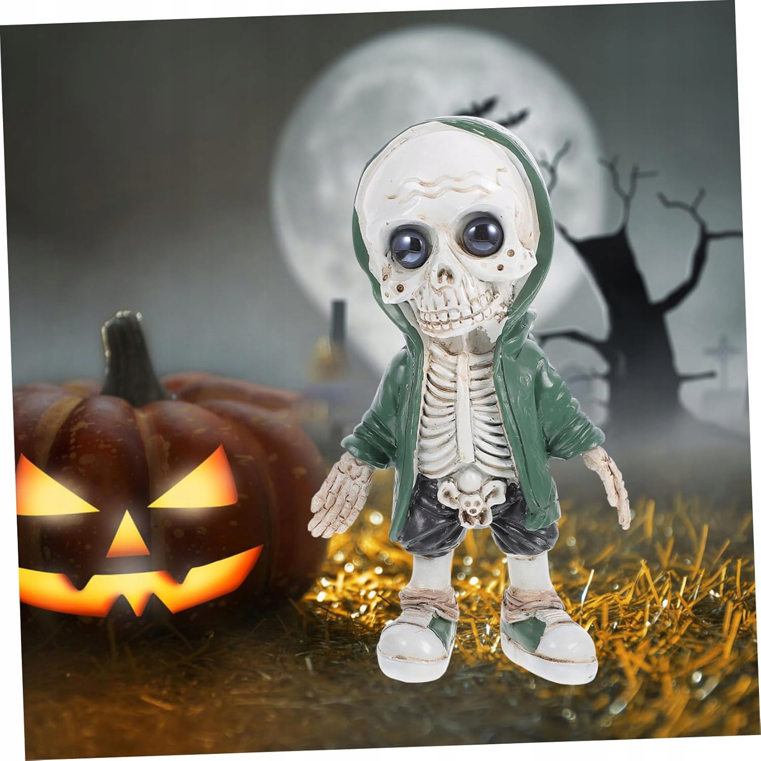 idealna dekoracja Halloween figurka ludzki szkielet do ogrodu na biurko Typ stojący