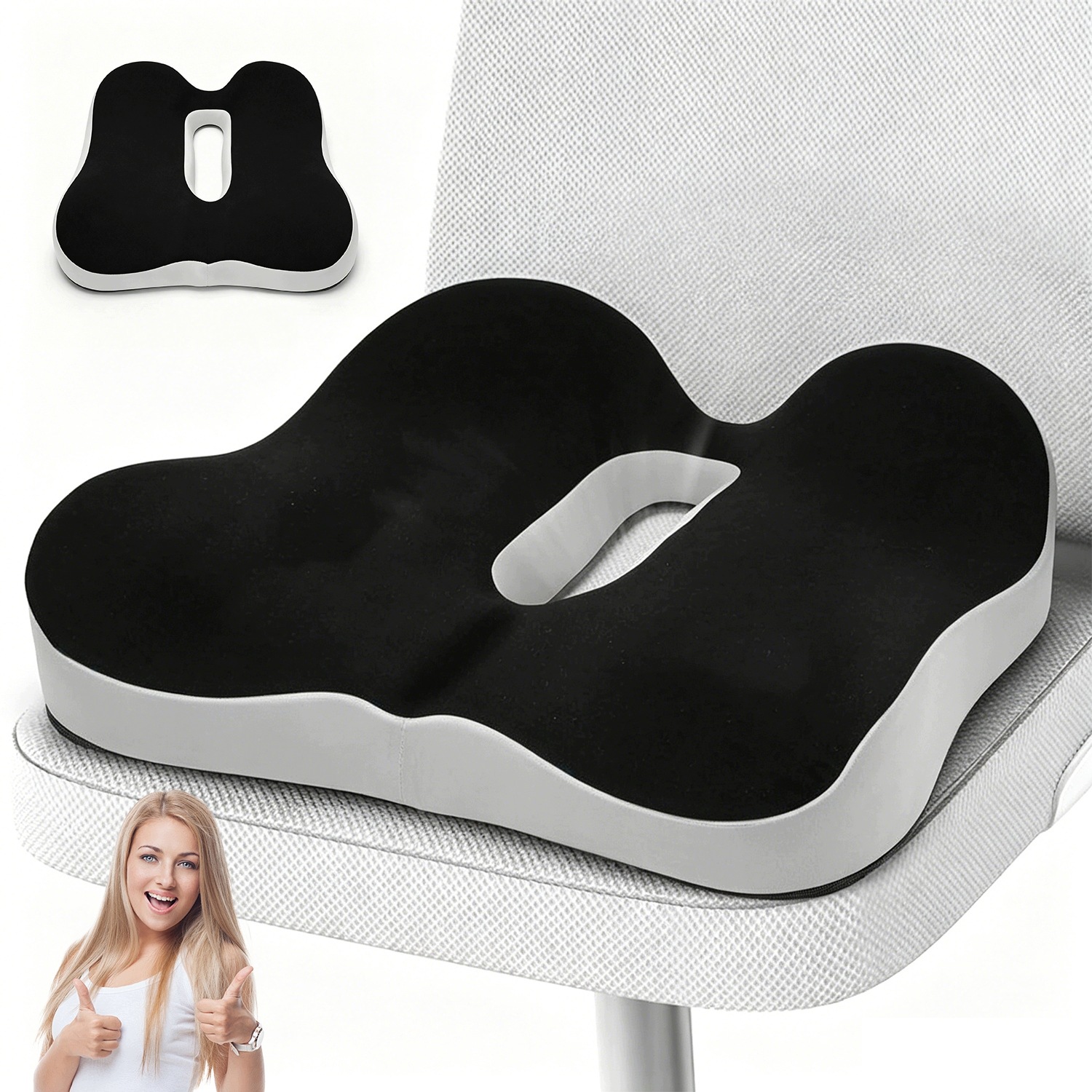 Poduszka Ergonomiczna U-kształtna Wielkie Rozmiary Pamięciowa Pianka