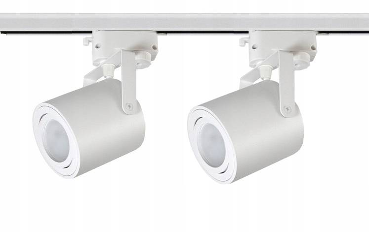2x Spot Reflektor GU10 Kolejnicový Kabel 1 m na lištu 1F