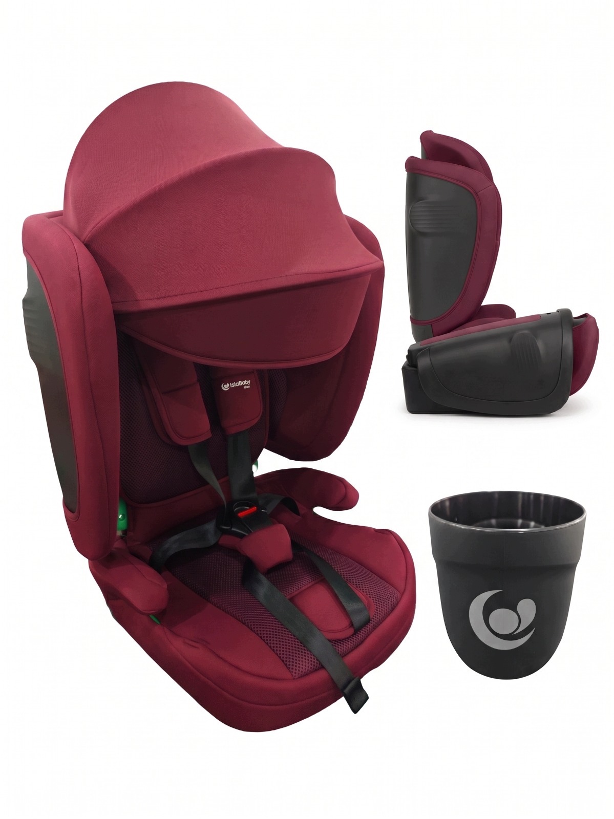 IslaBaby Titan fotelik samochodowy 76-150cm 9-36 Wine