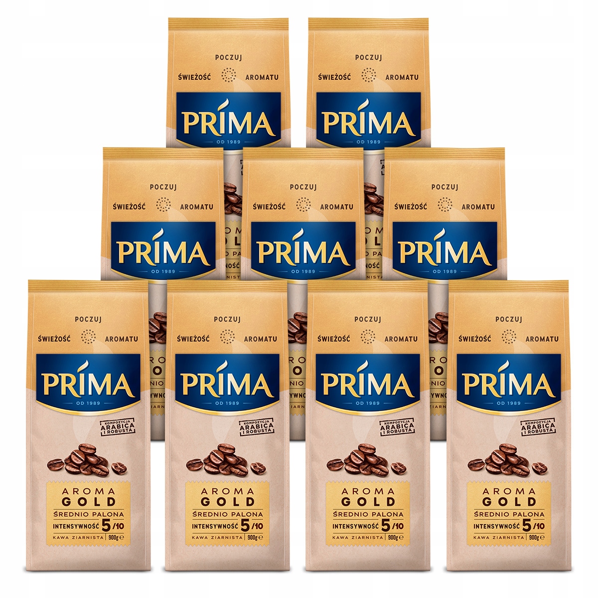 Kawa ziarnista Prima Aroma Gold 9x 900g