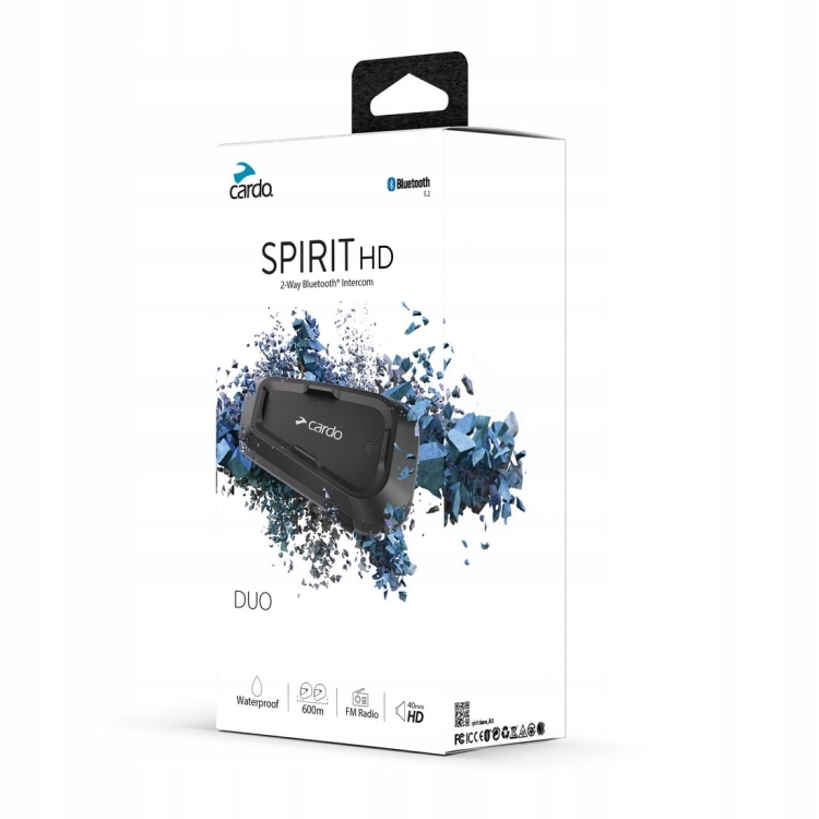 Cardo Spirit Hd Duo Interkom na motocykel pre 2 osoby