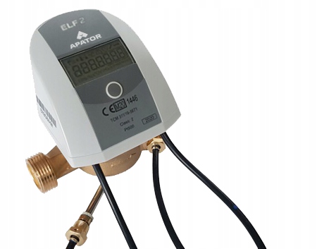 Nový teplomer Elf DN15 0,6 m3/h Napájanie Nová Legalizácia 2025! 10 ks