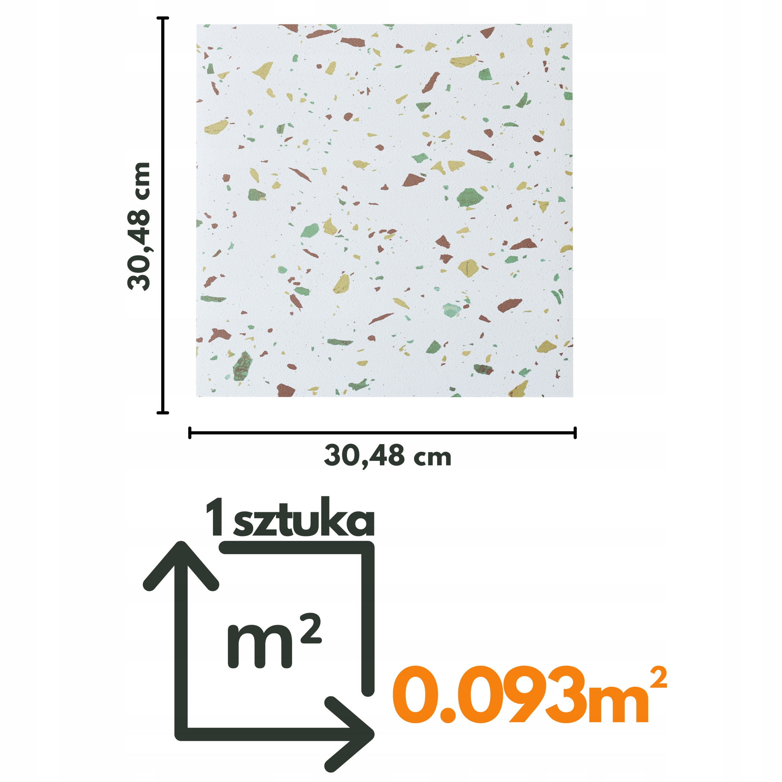 Płytka Winylowa Samoprzylepna Białe LASTRYKO 1 SZTUKA Kafle WODOODPORNE 9A Kod producenta GA036-9A-SZT