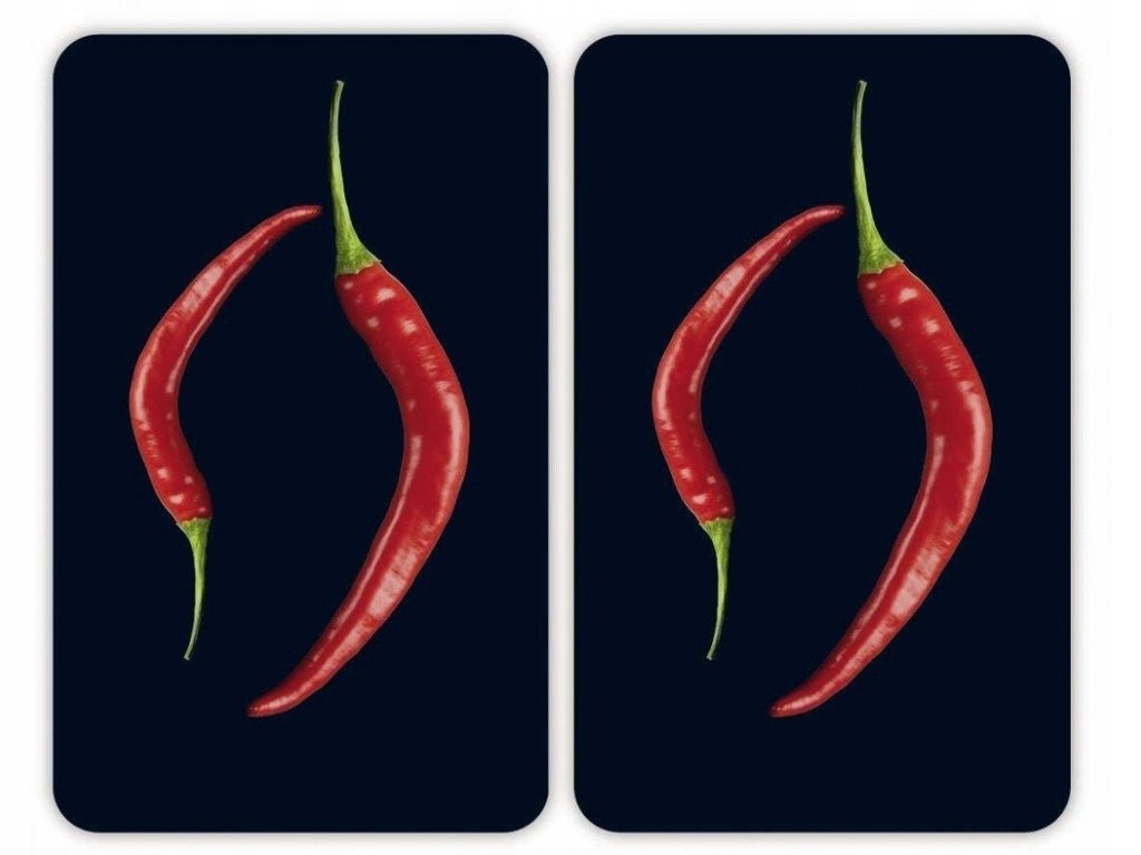Ochranné skleněné panely Hot Chili Duo na sporák – 2 ks, Wenko