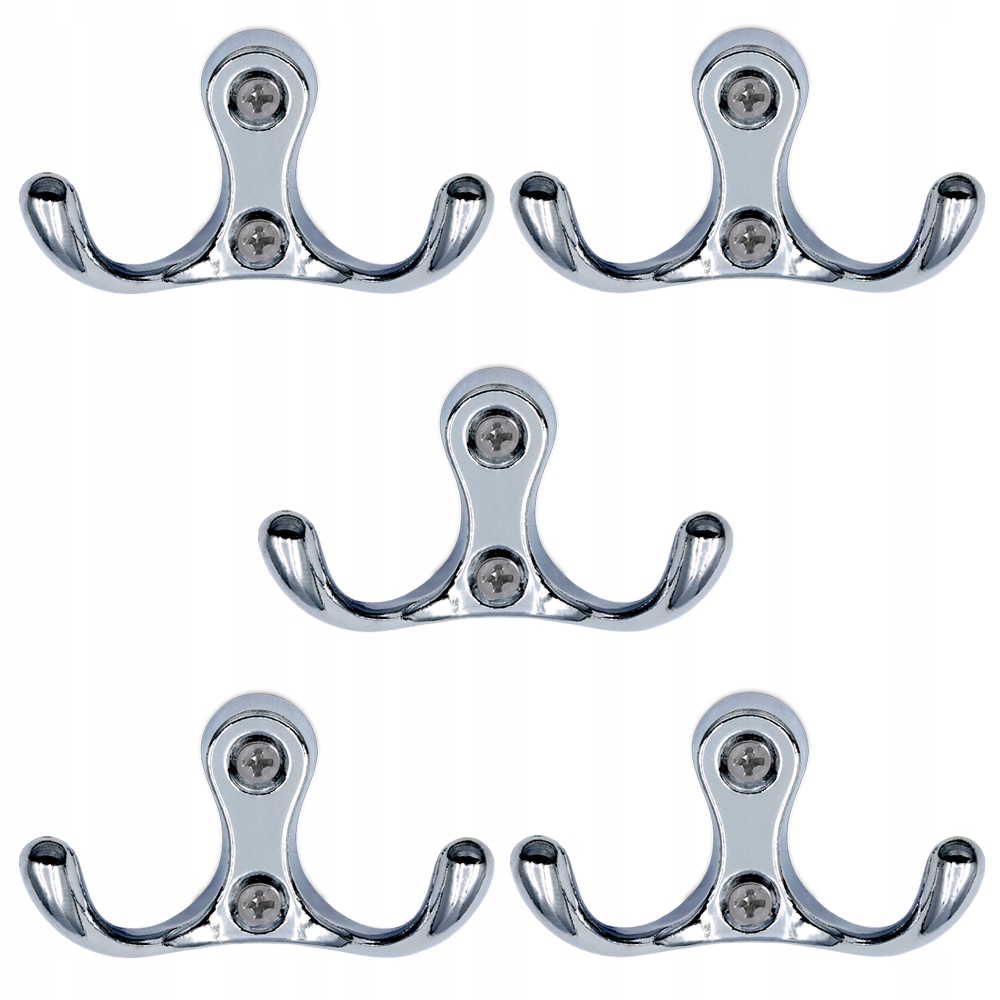 

5x Wieszak Meblowy Na Ubrania Chrom 10%