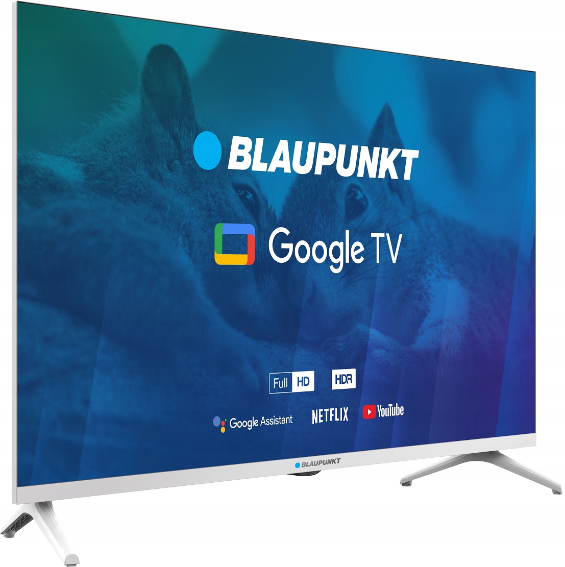 Telewizor 32 Cale Smart Tv Blaupunkt Led Full Hd Google Tv Hevc Wifi Biały