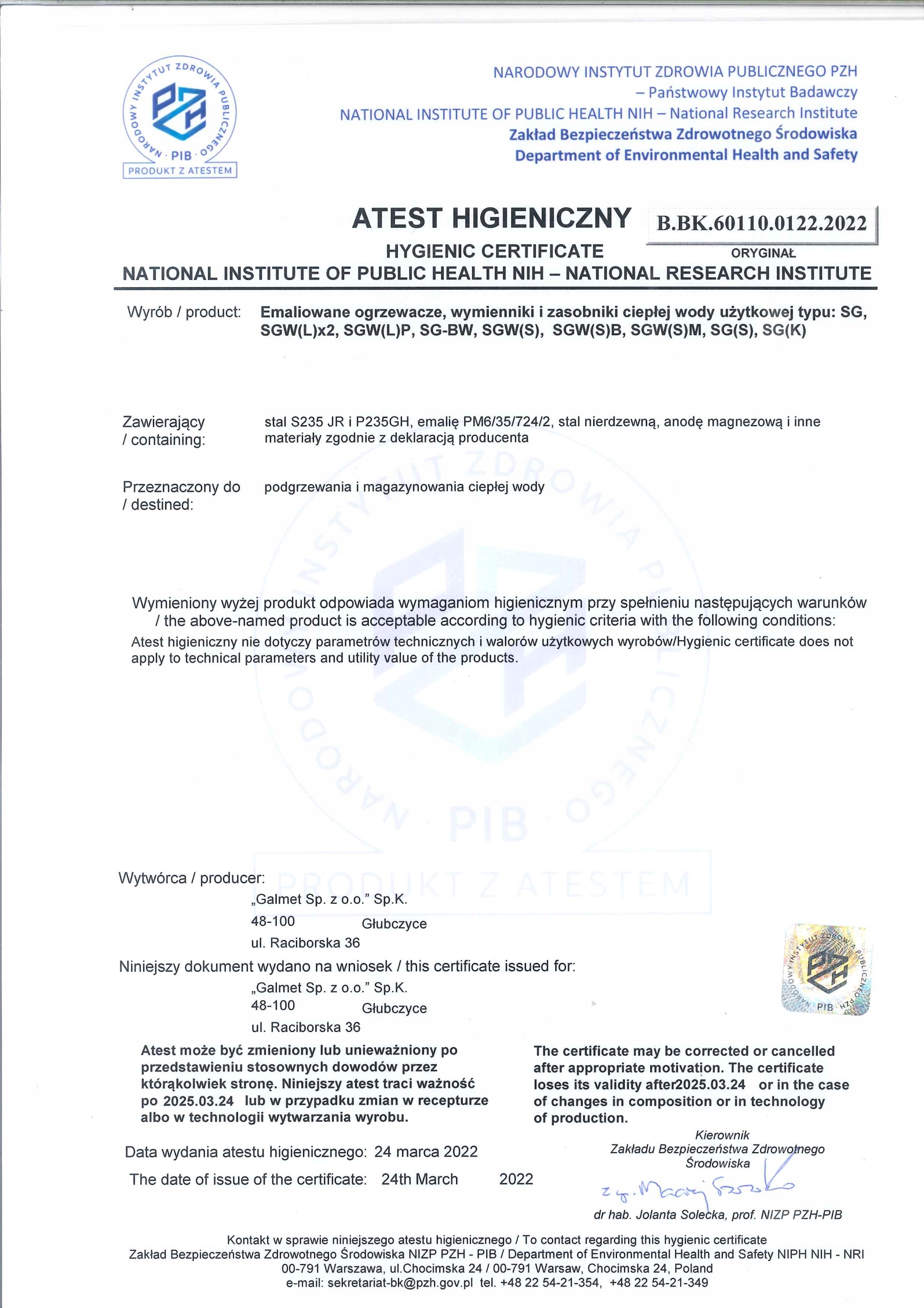 GALMET NEPTUN KOMBI BOJLER ELEKTRYCZNY PODGRZEWACZ WODY 80 LEWY WĘŻOWNICA Pojemność 80 l