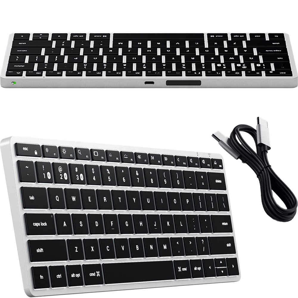 Membránová klávesnice, Satechi Slim X1, Bluetooth 5.0 Usb-c, podsvícená