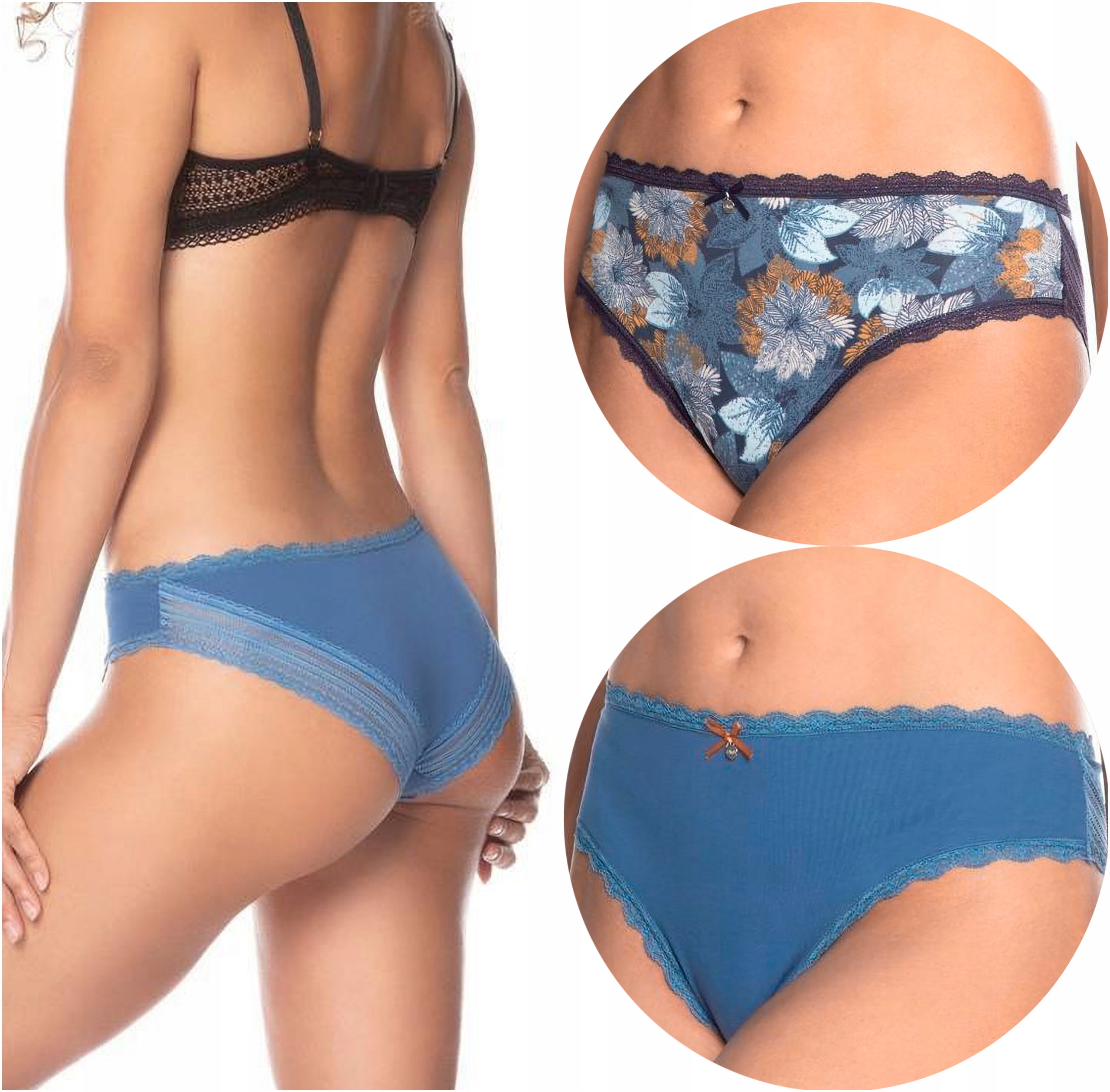 

Majtki damskie 2-PAK figi bikini Lama 1416BI XL
