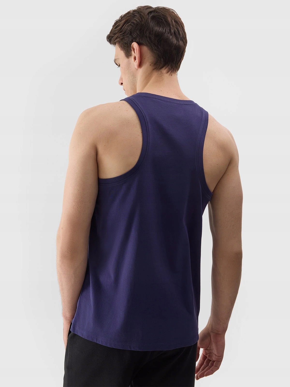 4F KOSZULKA MĘSKA BEZ RĘKAWÓW BOKSERKA TSLEM076 GRANAT M Rozmiar M