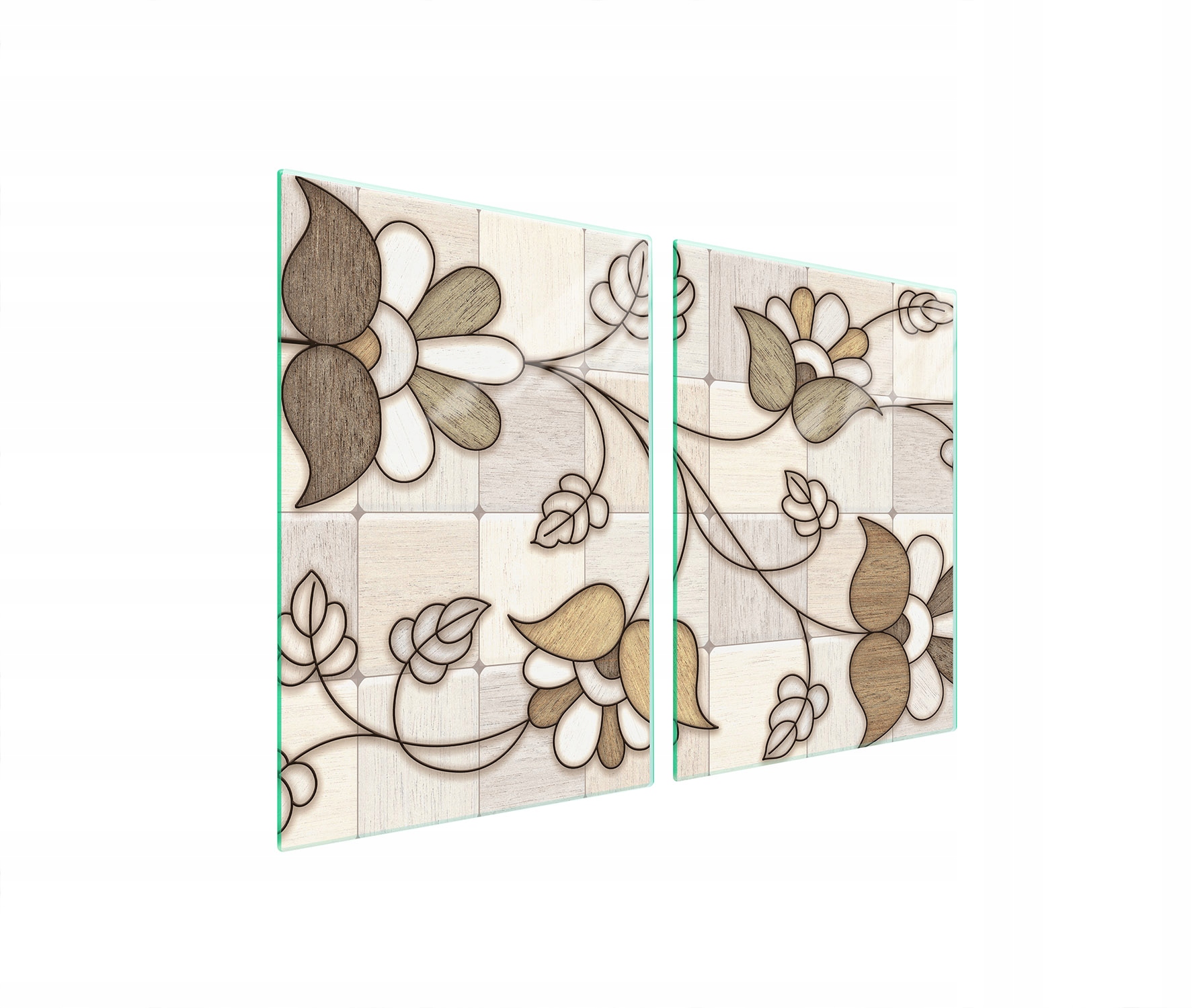 Skleněná Ochranná Deska Do Kuchyně 2x45x52 Mozaika Tvrzené Sklo