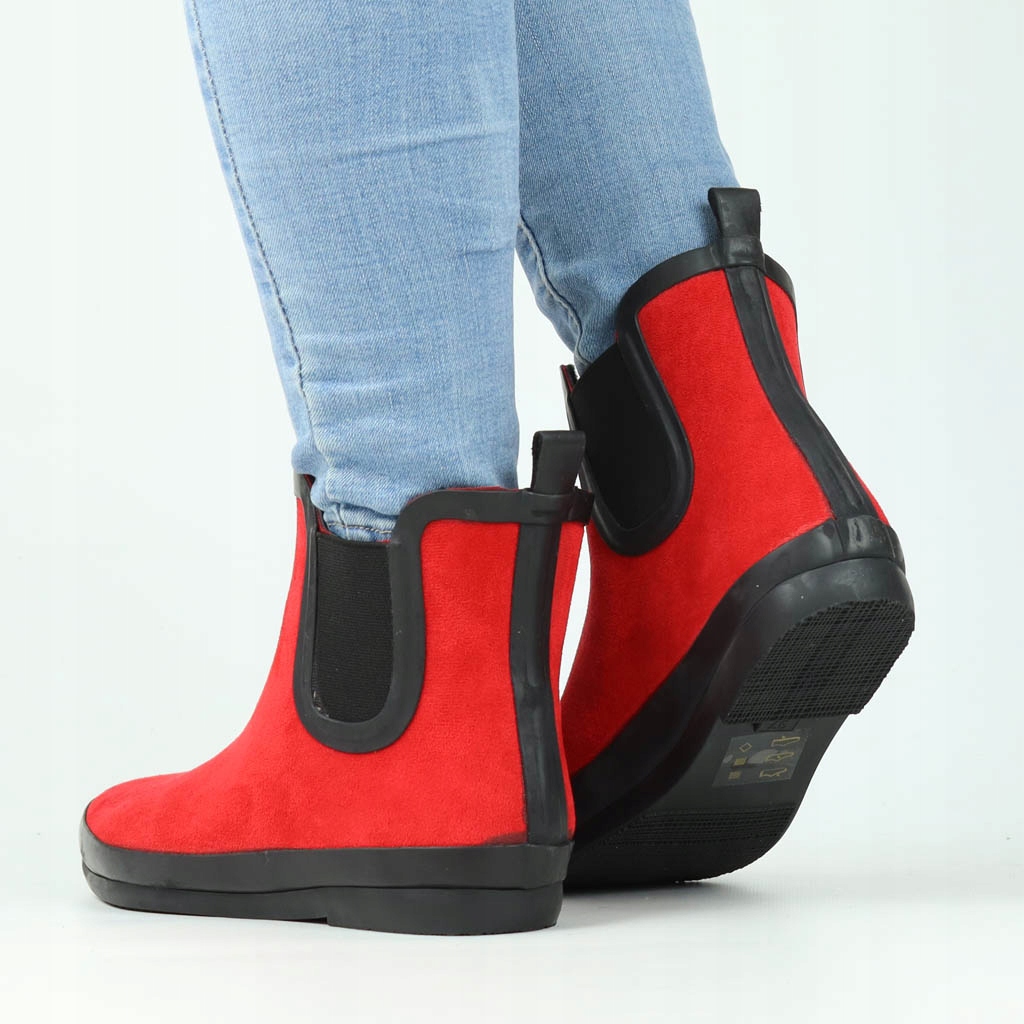 Kalosze Potocki 23-36063RD Czerwone Płeć kobieta