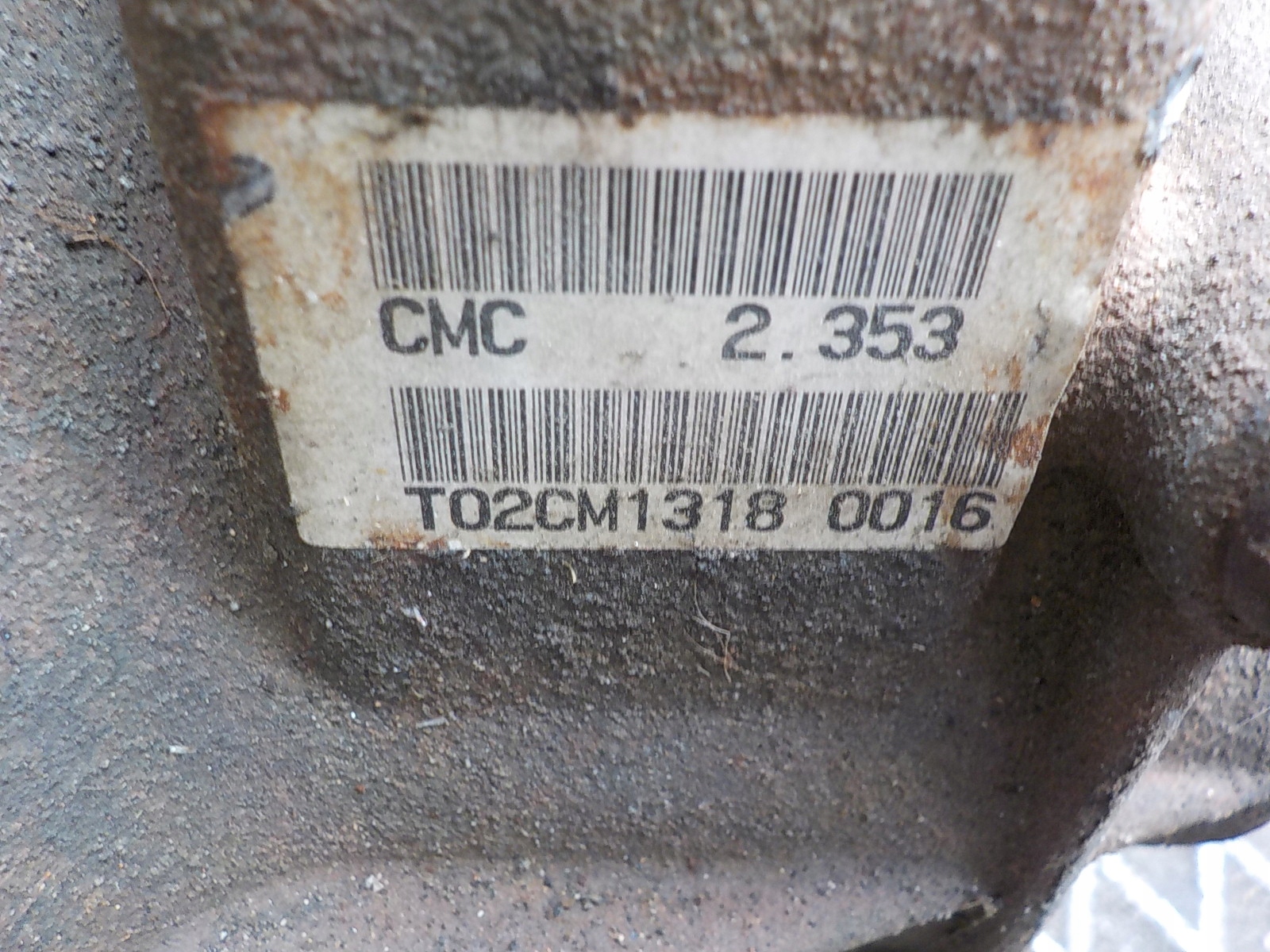 MITSUBISHI 2.0 D diff differential differential GS 2.353