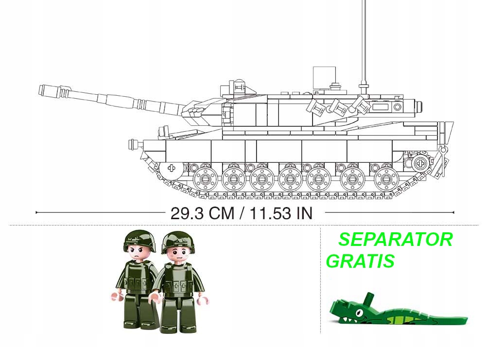 KLOCKI SLUBAN CZOŁG LEOPARD 2W1 Rodzaj zestaw