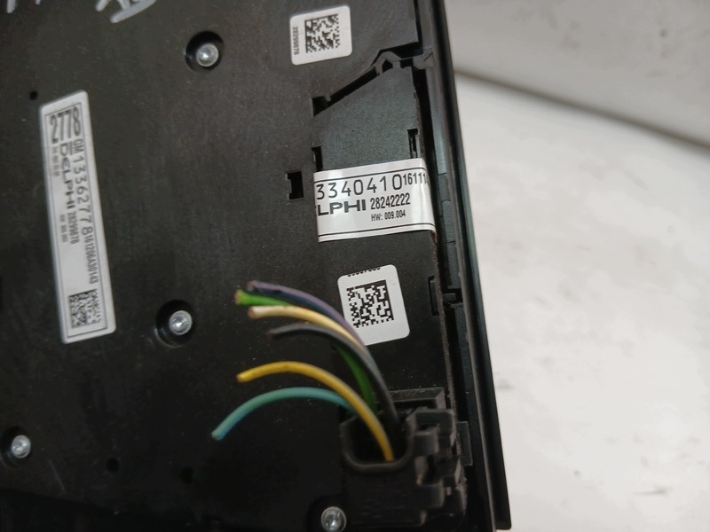 panel ovládání MERIVA B 13362778 13435154