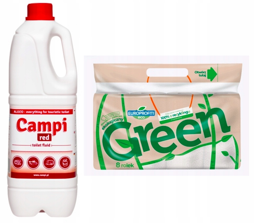 

Zestaw Płyn Do Toalet Do Spłuczki Red 2L papier